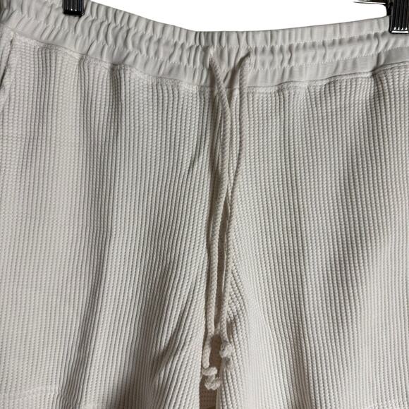 AYR The Waffle Cone Seashell White Knit Drawstring Lounge Shorts Size XS - Picture 3 of 8